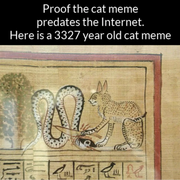 Cat meme predates the Internet